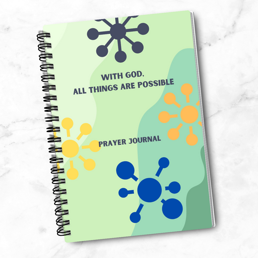 With God, All Things Are Possible – Prayer Journal, 5.5 x 8.5 inches, 184 Pages