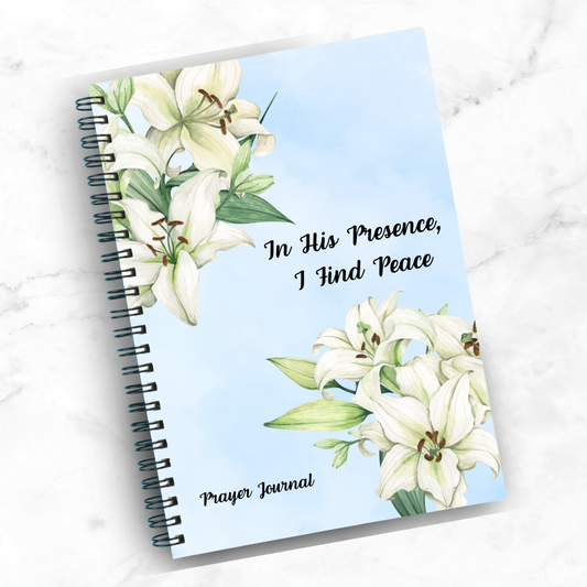 Pocket Prayer Journal - In His Presence, I Find Peace